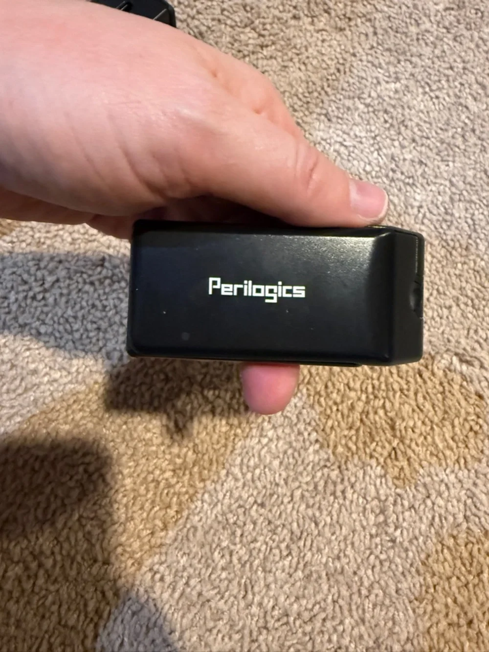 Pair of black clamp phone holders